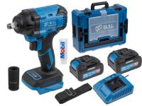 Аккум. ударный гайковерт BULL SC 1804 Xcase, XLTpro, БЕСЩЕТ., 18 В, 400 Н*м, 1/2