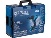 Аккум. ударный гайковерт BULL SC 1804 Xcase, XLTpro, БЕСЩЕТ., 18 В, 400 Н*м, 1/2