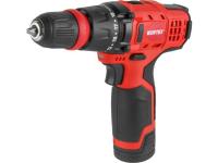 Аккум. дрель-шуруповерт WORTEX BD 1215 LiSET в чем. 12 В, 30 Н*м, 2х1.5 А*ч, БЗП 10 мм (Быстросъемный патрон, шурупы до 6 мм) (1326470)