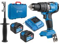 Аккум. дрель-шуруповерт BULL SR 1805 в чем. XLTpro, 2х6 А*ч, БЕСЩЕТ., 18 В, 120 Н*м, БЗП(мет.) 13 мм (Доп. функции: Ударное сверление, 