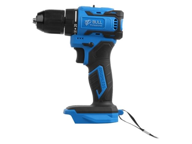 Аккум. дрель-шуруповерт BULL SR 1804 в кор. XLTpro SOLO БЕСЩЕТ., Импульс., 18 В, 45 Н*м (шурупы до 10 мм) (1329419)