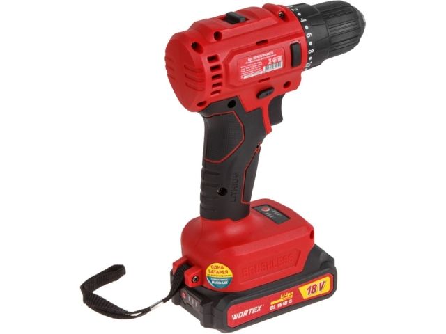 Аккум. дрель-шуруповерт WORTEX BD 1815-1 DLi в чем. ALL1 XLT БЕСЩЕТ, 18 В, 50 Н*м, 1х1.5 А*ч, БЗП 10 (шурупы до 9 мм) (BD18151DLi0029)