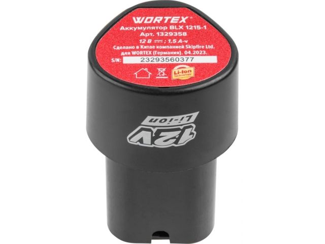 Аккум. дрель-шуруповерт WORTEX BD 1220 Li в чем. 12 В, 30 Н*м, 2х1.5 А*ч, БЗП 10 мм (шурупы до 6 мм) (1329356)