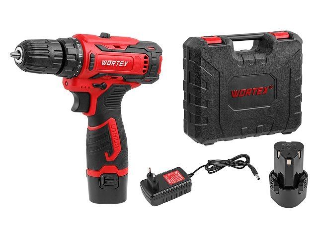 Аккум. дрель-шуруповерт WORTEX BD 1220 Li в чем. 12 В, 30 Н*м, 2х1.5 А*ч, БЗП 10 мм (шурупы до 6 мм) (1329356) Аккум. дрель-шуруповерт WORTEX BD 1220 Li в чем. 12 В, 30 Н*м, 2х1.5 А*ч, БЗП 10 мм (шурупы до 6 мм) (1329356)