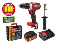 Аккум. дрель-шуруповерт WORTEX BD 2030 Dli в чем. ALL1 XLT SET БЕСЩЕТ., 18 В, 80 Н*м, 1х4 А*ч, БЗ (шурупы до 13 мм) (0329280)