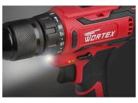 Аккум. дрель-шуруповерт WORTEX BD 1820-1 Li в чем. ALL1 XLT 18 В, 30 Н*м, 2х2 А*ч, БЗП(мет.) 13 мм (шурупы до 8 мм) (0329209)