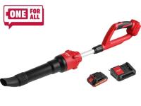 Аккум. воздуходувка WORTEX BB 2018-1 D ALL1 XLT SET 18В, БЕСЩЁТ., 162-450 м.куб/ч, 72-190 км/ч (1334646)