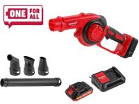 Аккум. воздуходувка WORTEX LX BB 1518-1 D ALL1 XLT SET 18В, 210 м.куб/ч, 129 км/ч (1334644)