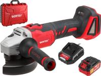 Аккум. углошлифмашина WORTEX CAG 1812 E в чем. ALL1 XLT SET БЕСЩЕТ., 18 В, 125 мм, 8000 об/мин, 1 (рег. об.) (1BCAG001A29)