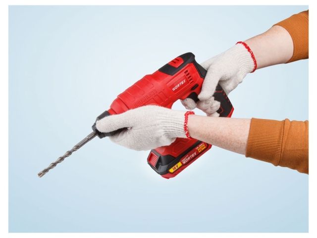 Аккум. перфоратор WORTEX CRH 1810 в кор. ALL1 XLT SOLO БЕСЩЕТ., 18 В, 1.2 Дж, 20 мм (18.0 В, БЕСЩЕТОЧНЫЙ, БЕЗ АКБ и З/У, 1.2 Дж, вес 1,14 кг) (0329266)