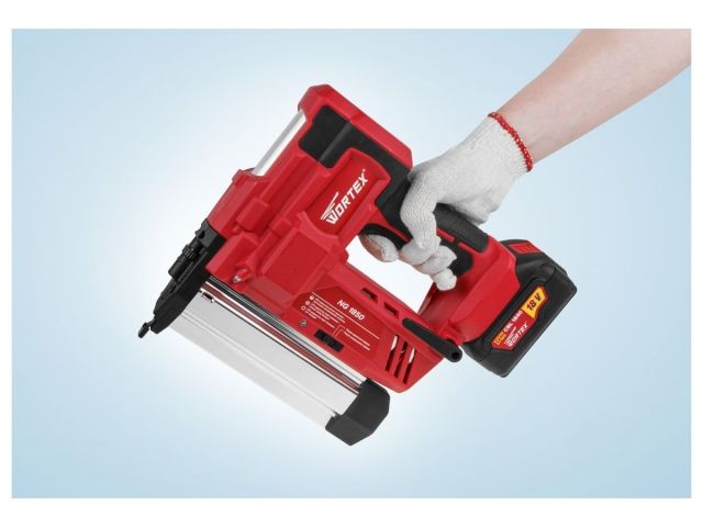 Аккум. гвоздезабиватель WORTEX NG 1850 в кор. ALL1 XLT SOLO, 18 В, 15-50 мм, 100 в мин., 100 шт. (тип гвоздей: 18GA) (0311162)