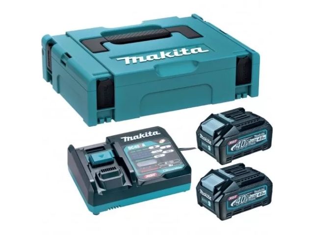 Комплект PSK MKP1G002 40V XGT аккумулятор BL4040 (2 шт.) + зарядное устройство DC40RA XGT в кейсе (2 шт. BL4040+зар. DC40RA + кейс MACPAK1) (MAKITA) (191J99-7) Комплект PSK MKP1G002 40V XGT аккумулятор BL4040 (2 шт.) + зарядное устройство DC40RA XGT в кейсе (2 шт. BL4040+зар. DC40RA + кейс MACPAK1) (MAKITA) (191J99-7)
