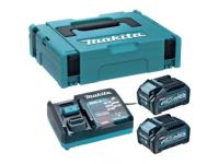 Комплект PSK MKP1G002 40V XGT аккумулятор  BL4040 (2 шт.) + зарядное устройство DC40RA XGT в кейсе (2 шт. BL4040+зар. DC40RA + кейс MACPAK1) (MAKITA) (191J99-7)