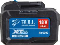 Аккумулятор BULL AK 6002 18.0 В, 6.0 А/ч, Li-Ion XLTpro (18 В, 6 А*ч, Li-ion) (1329597)