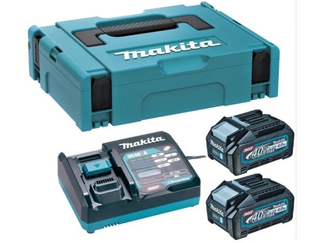 Комплект аккумулятор PSK (XGT, 2x5.0Ач, DC40RA, Makpac 2) (Набор) (MAKITA) (191V40-2)