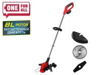 Триммер аккум. WORTEX TB 3018-1 AT ALL1 XLT SOLO (БЕСЩЁТ.ДВИГ.,18В, БЕЗ АКБ И ЗУ, шир.скаш.300 мм, нож 230 мм) (1333546)