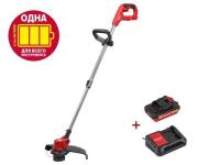 Триммер аккум. WORTEX TB 3018-1 ALL1 XLT SET 18В, 1 акк., 2 Ач, шир.скаш.350 мм, леска 1.6 мм (телескоп.штанга, рег.угол 0-60°) (0333242)