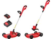 Триммер аккум. WORTEX TB 2818 ALL1 XLT SET 18В, шир.скаш.300 мм, авт.подача лески, леска 1.6 мм (2 Ач акб и зу, с тележкой, поворотная голова, поворот (1334833)