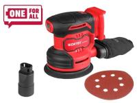 Аккум. эксцентриковая шлифмашина WORTEX COS 1218-1 E в кор. ALL1 XLT SOLO 18В, 125 мм, 6000-13000 об (Амплитуда колебаний, мм: 1.6) (1333435)