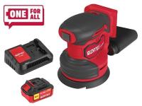 Аккум. эксцентриковая шлифмашина WORTEX COS 1218-1 E в кор. ALL1 XLT SET 18В, 125 мм, 6000-13000 (Амплитуда колебаний, мм: 1.6) (1333436)