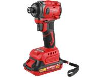 Аккум. ударный гайковерт/винтоверт WORTEX CWR 0218 в чем. XLT 2x2 А*ч, БЕСЩЕТ., 18 В, 220 Н*м (внутр. шестигр. 1/4