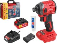 Аккум. ударный гайковерт/винтоверт WORTEX CWR 0218 в чем. XLT 1x4 А*ч, БЕСЩЕТ., 18 В, 220 Н*м (внутр. шестигр. 1/4