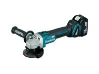 Аккум. углошлифмашина MAKITA LXT DGA 508 RME в чем. (18.0 В, 2 акк., 4.0 А/ч, Li-Ion, диск 125х22.0 мм, вибро) (DGA508RME)