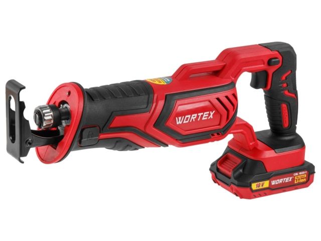 Аккум. сабельная пила WORTEX CSR 1118 E в кор. ALL1 XLT SET 18В, 1 акк., 2 Ач, дер. 115 мм (18 В, С АКБ (2.0 А/ч) И З/У, дерево до 115 мм, металл до 1 (0329282)
