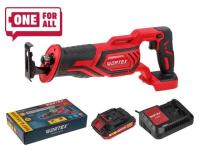Аккум. сабельная пила WORTEX CSR 1118 E в кор. ALL1 XLT SET 18В, 1 акк., 2 Ач, дер. 115 мм (18 В, С АКБ (2.0 А/ч) И З/У, дерево до 115 мм, металл до 1 (0329282)