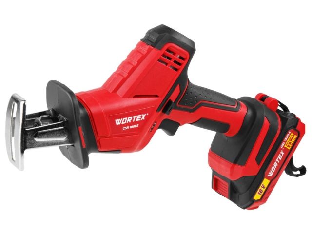 Аккум. сабельная пила WORTEX CSR 1018 E в чем. ALL1 XLT SET 18В, 1 акк., 2 Ач, дер. 100 мм (18 В, С АКБ (2.0 А/ч) И З/У, дерево до 100 мм, металл до 6 (0329278)