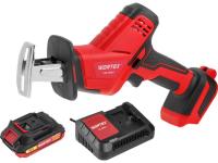 Аккум. сабельная пила WORTEX CSR 1018 E в чем. ALL1 XLT SET 18В, 1 акк., 2 Ач, дер. 100 мм (18 В, С АКБ (2.0 А/ч) И З/У, дерево до 100 мм, металл до 6 (0329278)