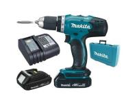 Аккум. дрель-шуруповерт MAKITA LXT DDF 453 SYE в чем. (18.0 В, 2 акк., 1.5 А/ч Li-Ion, 2 скор., 42 Нм, шурупы до 10 мм) (DDF453SYE)