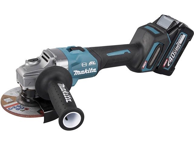 Аккум. углошлифмашина MAKITA XGT GA 005 GM 201 MAKPAC (40.0 В, 2 акк., 4.0 А/ч, Li-Ion, диск 115х22.0 мм, вибро) (GA005GM201)