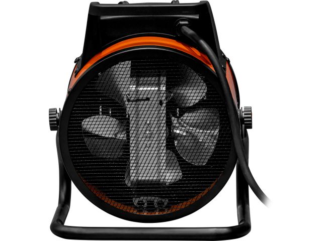 Нагреватель воздуха электр. Ecoterm EHR-03/1F (пушка, 3 кВт, 220 В, термостат,  керамика PTC) (ET3722-2)