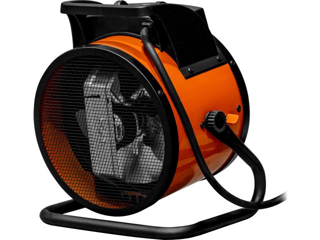 Нагреватель воздуха электр. Ecoterm EHR-03/1F (пушка, 3 кВт, 220 В, термостат,  керамика PTC) (ET3722-2)