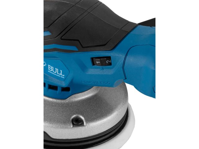 Аккум. эксцентриковая шлифмашина BULL CRS 1218 E в кор. XLTpro SOLO БЕСЩЁТ., 18 В, 125 мм (Регул. об., амплитуда колебаний: 2,5 мм) (1304691)