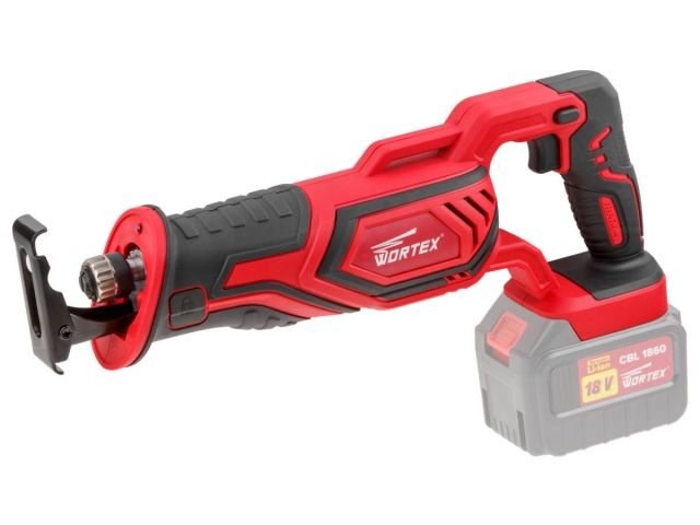 Аккум. сабельная пила WORTEX CSR 1118 E в кор. ALL1 XLT SOLO 18В, дер. 115 мм (18 В, БЕЗ АКБ И ЗУ, дерево до 115 мм, металл до 10 мм, пластик до 90 мм (CSR1118E0029)