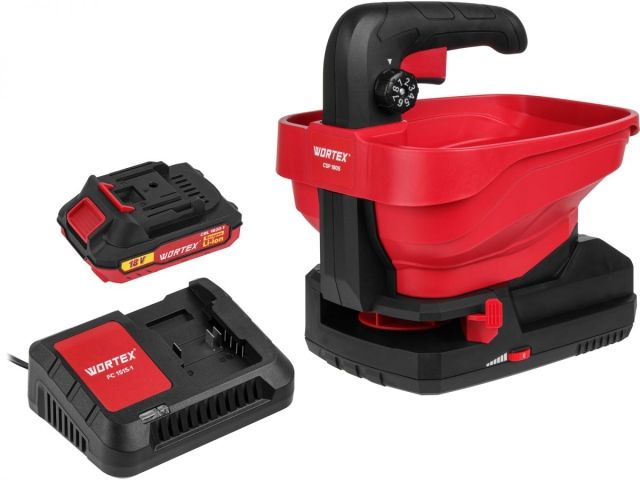 Аккум. разбрасыватель WORTEX CSP 1805 в кор. ALL1 XLT SET в кор. 18 В, 1 АКБ 2 А.ч. + з/у шир. 5м (1334495)