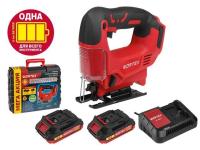 Аккум. лобзик WORTEX CJS 6529 в чем. ALL1 XLT SET 18 В, 0-2900 об/мин, 65 мм, 2х2 А*ч (0329281)
