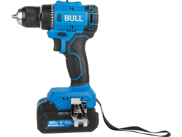 Аккум. дрель-шуруповерт BULL SR 1803 в чем. XLTpro БЕСЩЕТ., 2x2 А*ч, 18 В, 45 Н*м, БЗП 10 мм (шурупы до 10 мм) (1329602)