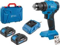 Аккум. дрель-шуруповерт BULL SR 1803 в чем. XLTpro БЕСЩЕТ., 2x2 А*ч, 18 В, 45 Н*м, БЗП 10 мм (шурупы до 10 мм) (1329602)