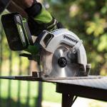 Циркулярная пила Greenworks GD24CS 24V аккумуляторная, без АКБ и ЗУ