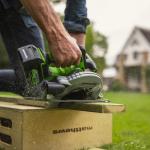 Циркулярная пила Greenworks GD24CS 24V аккумуляторная, без АКБ и ЗУ