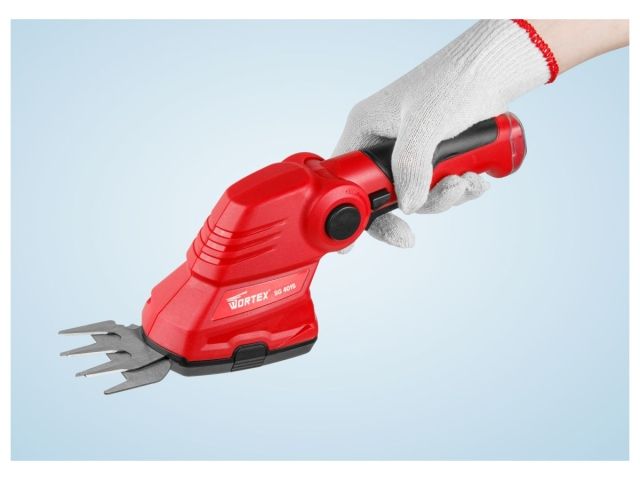 Аккум. ножницы садовые WORTEX SG 4015 в кор. + насадка-кусторез Li-ion, 3.6В, 70 мм (трава), 115 мм (3.6 В, 1 акк., 1.5 А/ч, Li-Ion, шир. ножа 70 мм ( (0311123)