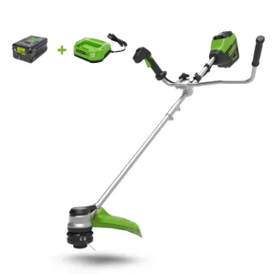 Триммер Greenworks GD60BCBK4 60V (40см) аккумуляторный, с АКБ 4 А/ч и ЗУ