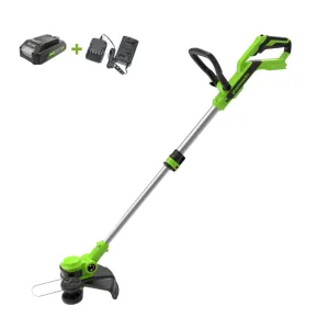 Триммер Greenworks G24LT30K2 24V (30.5 см) аккумуляторный, с АКБ 2 А/ч и ЗУ