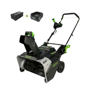 Снегоуборщик Greenworks 82SN22K5 82V (56 см) аккумуляторный, c АКБ 5 А/ч и ЗУ