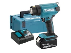Аккум. термовоздуходувка LXT  DHG180RT1J MAKPAC  MAKITA (18.0 В, 1 акк., 5.0 А/ч Li-Ion, 550 град, кейс MakPac ,насадки. 1,з/у) (DHG180RT1J)
