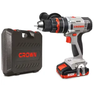 Шуруповерт ударный аккумуляторный CROWN CT21075HMX-2 BMC