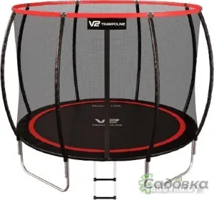 Батут V2 Trampoline Redline 10FT 312 см (с внешней сеткой и лестницей)